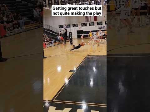 Volleyball Hustle at its best! #delaneymoon #libero #shorts