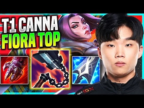 CANNA BRINGS BACK HIS ICONIC FIORA WITH NEW ITEMS! - T1 Canna Plays Fiora Top vs Aatrox!