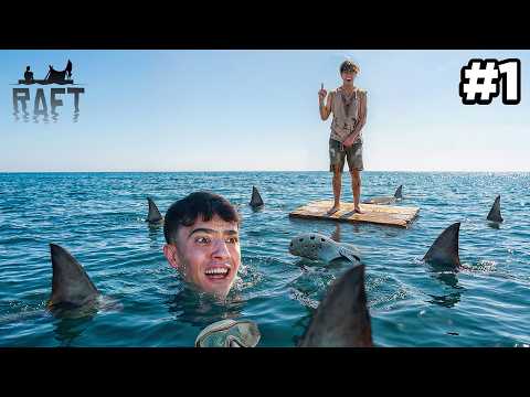 2 NÁUFRAGOS POR EL OCÉANO 🦈 | RAFT #1