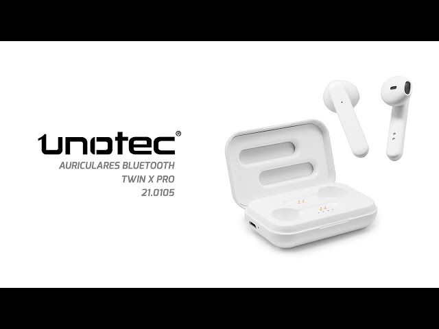 Unotec Twin X Pro Auriculares Bluetooth Pretos video