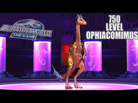 OPHIACOMIMUS 750 LEVEL SUPER MODs 999+ (PVP) | JURASSIC WORLD THE GAME