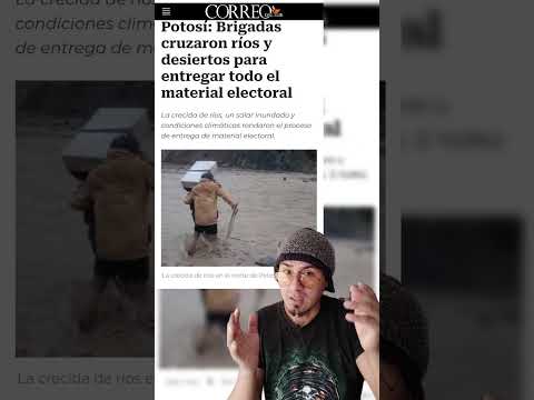 Así se llevan las papeletas de sufragio en Potosí