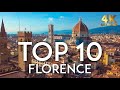 TOP 10 Things To Do In FLORENCE Italy Travel Guide 4K