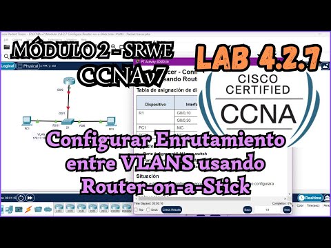 4.2.7 Packet Tracer - Configure Inter-VLAN Routing Using Router-on-a-Stick (Resolution)