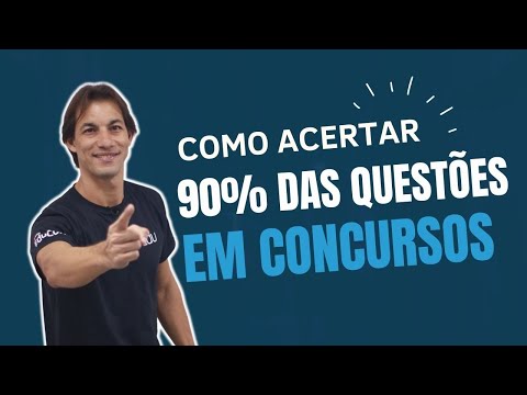 Como acertar 90% das questões em concurso públicos