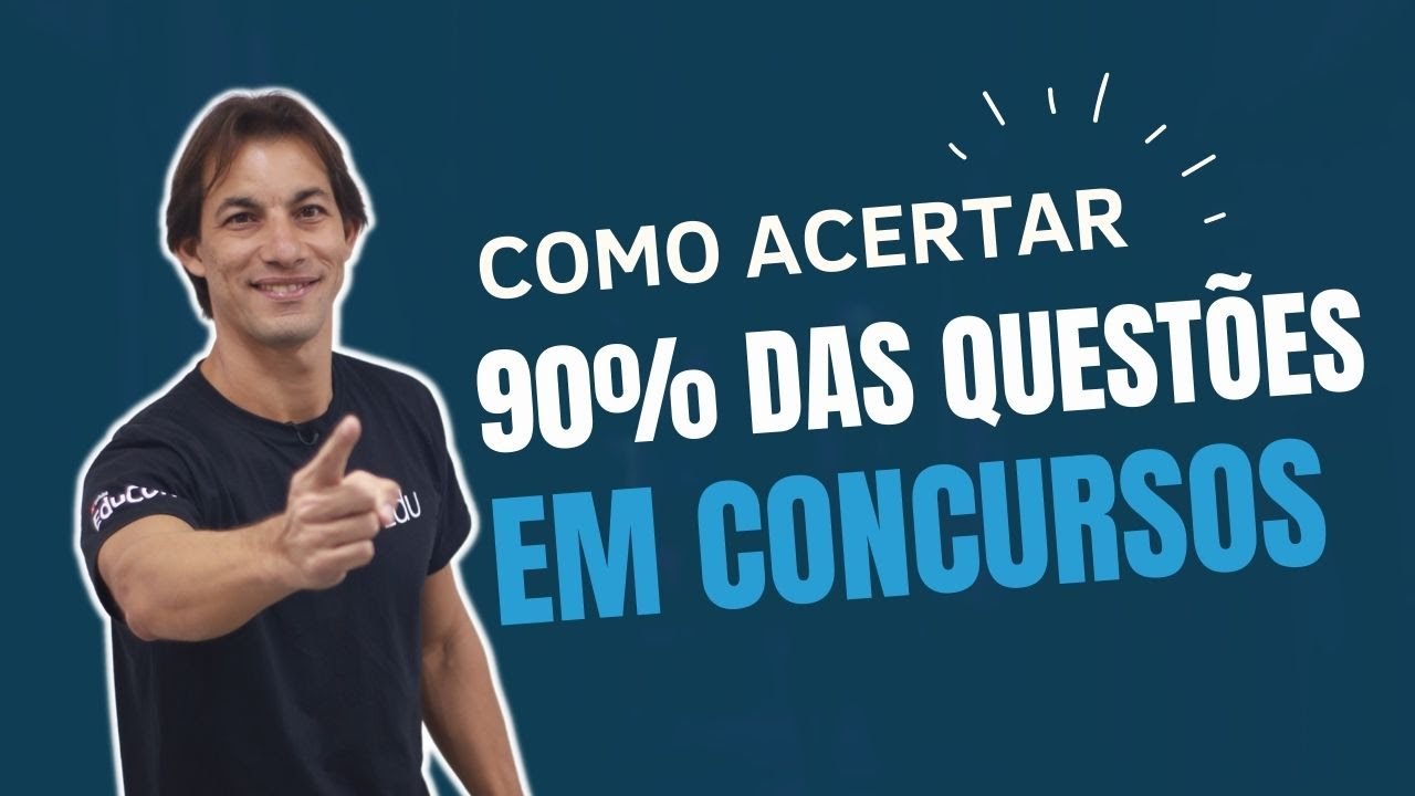 Como acertar 90% das questões em concurso públicos