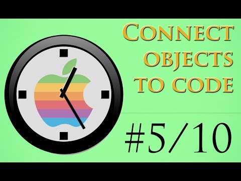5/10 - Connecting items on the storyboard to codebase - Creating an iOS app in 26 minutes