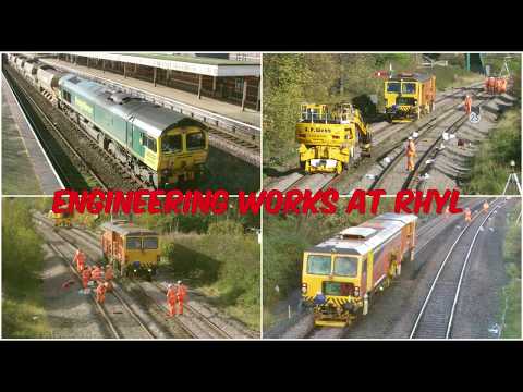 Rhyl 5.11.2017 - Freightliner Class 66's and tamper at engineering works