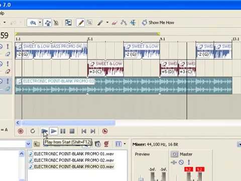 Making a 12 bar blues with Acid Music Studio