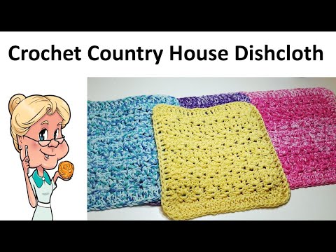 Quick and Easy Country House Dishcloth Tutorial - #MakeitPremier