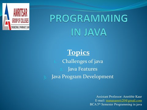 Lecture 3 Challenges Of Java Features Of Java Java Program Development