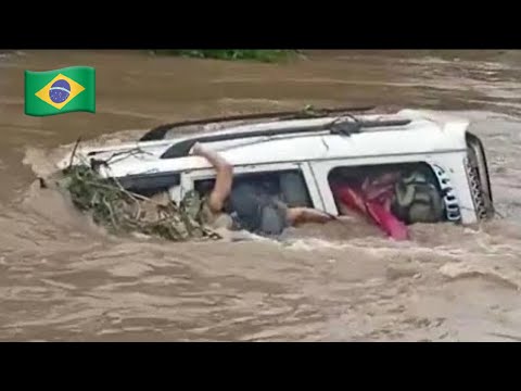 Brazil Now! Santa Catarina Faces catastrophic flooding Houses and cars float through the streets