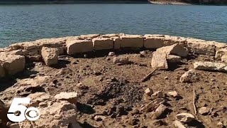 Low water levels reveal Monte Ne ruins at Beaver Lake