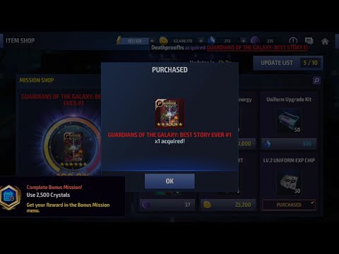 BEST STORY EVER - ITEM SHOP P CARD - ROLL AND CRAFT- 6750 CRYSTALS WORTH IT ?? | Marvel Future Fight