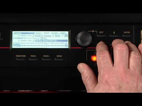 Korg Kross Music Workstation -- Video Manual part 2 of 5 -- Programs & Combinations