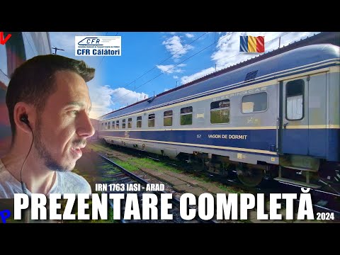 Travel in a sleeping car with the CFR Iasi - Arad train in 2024