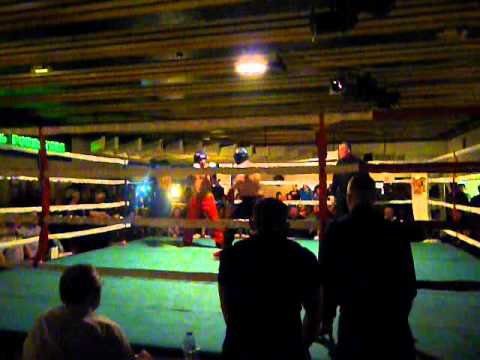 I.S.K.A. 60KG N.I Title Fight. Luke Roche (Red Dragon) v Chris Lewsley (BullDog) 24/03/12 Round 4