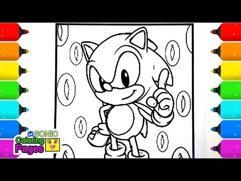 Sonic Coloring Pages NEW Sonic BOOM 3 draw drawing coloring