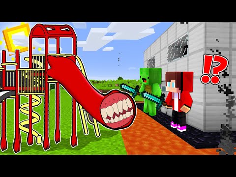 SLIDE EATER vs The Most Secure House - Minecraft gameplay by Mikey and JJ (Maizen Parody)