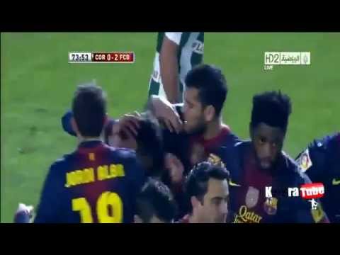 Barcelona VS Cordoba 2 - 0 All Goals 12.12.2012 -