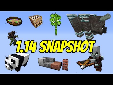 1.14 Snapshot! (18w43a) | New Loom, Stew Effects, Wither Rose, Pillagers, Pandas and much more