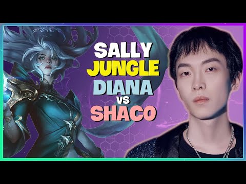 Sally Challenger Jungle Pathing and Diana Mechanics Breakdown Engsub