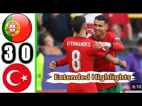 Portugal vs Turkey extended highlight EURO 2024 | 3-0 | #EURO2024 #CR7 #RONALDO