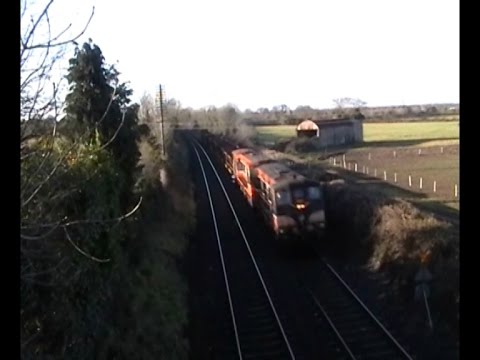 151 on a Ballast train at Stacumny Bridge 14-Jan-06
