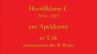 preview picture of video '2014-11-08 Hoofdklasse C csv Apeldoorn - sv Urk'