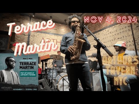 Terrace Martin Pop-Up Show @Arthur's Tavern, NYC; Nov 3, 2024; Official afterparty for Robtober 2024