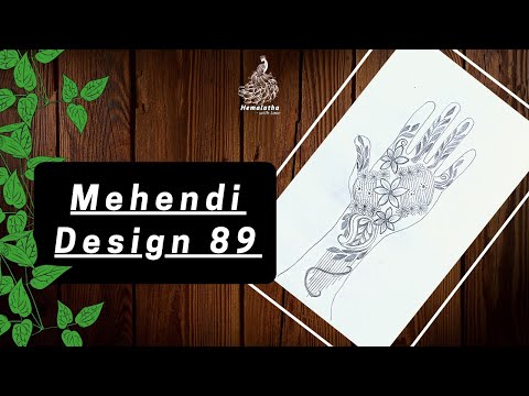 Simple Floral Arabic Henna Mehndi Design 89 || Mother's Day Special || Hemalatha - with Love