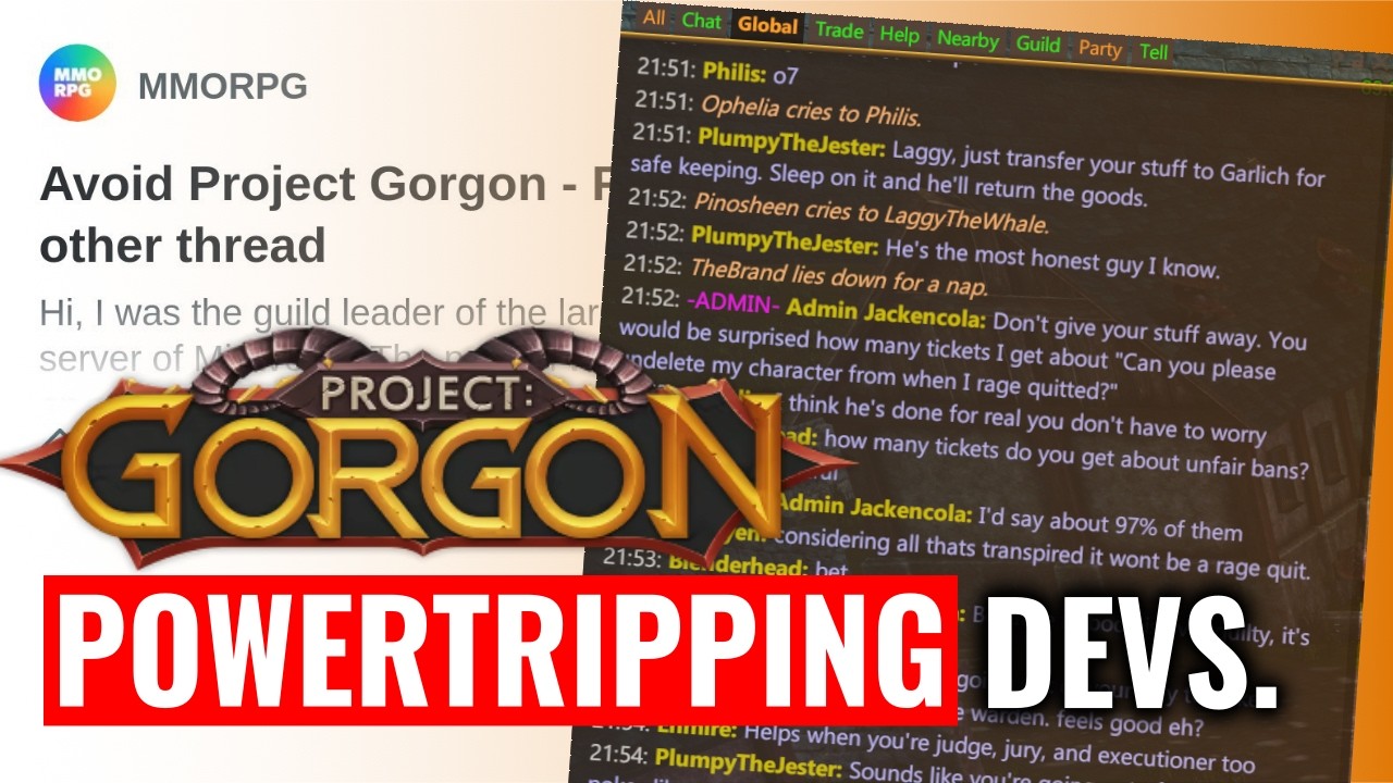 I Spoke to the Player Who Was Banned...for Talking — Project: Gorgon Situation