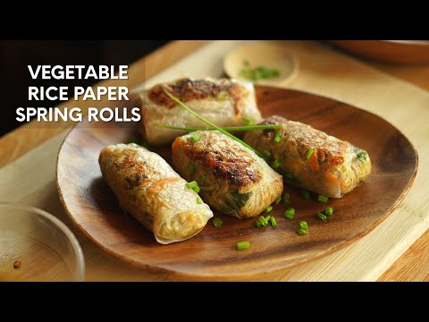 Vegetable Rice Paper Spring Rolls | Vegetarian and Vegan Rice Paper Spring Rolls