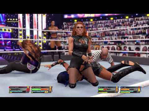WWE 2K22 Sasha Banks And Indi Hartwell Vs Nia Jax And Becky Lynch