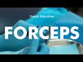 Demonstration of forceps technique for dental extraction