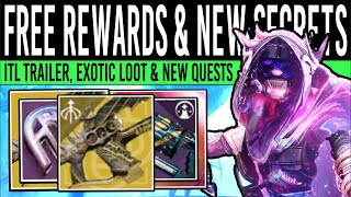 Destiny 2: NEW QUEST LOOT & EXOTIC CLASS ITEMS! New Armor, Trailer, Vendors, Exotics (9th April)