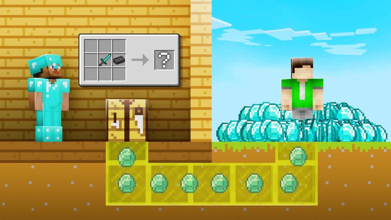 10 Ways to Steal Diamonds from Your Friends Base in Minecraft!