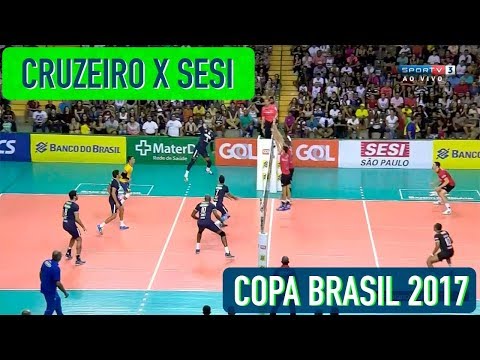 Cruzeiro x Sesi - Semifinal - Copa Brasil Masculina de Vôlei 2017