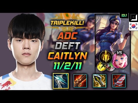 Deft Adc Caitlyn Build Galeforce Lethal Tempo - Caitlyn Adc vs Seraphine - LOL KR 13.1