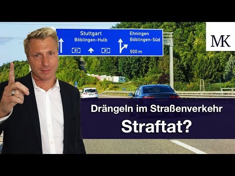 Drängeln im Straßenverkehr - eine Straftat? #FragMingers