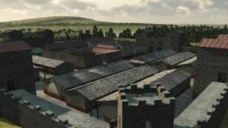 preview picture of video 'Hadrian's Wall - NewCastle Roman Fort 3D Reconstruction'