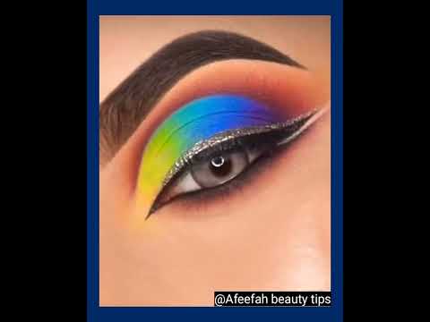 Colorful Eye Makeup | Rainbow Eyeshadow Tutorial | Best Eye Makeup #shorts - красочный макияж глаз