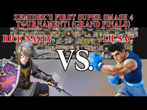 Zemidek's First Smash Tournament (Grand Finals) Rick Nasty [Link] vs. Lil Sac [Little Mac]