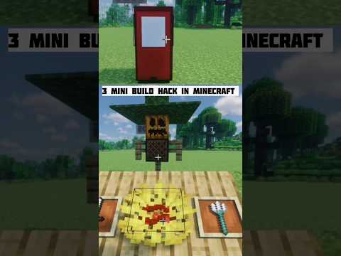 FUZZY - Minecraft Awesome Build Hacks! #shorts