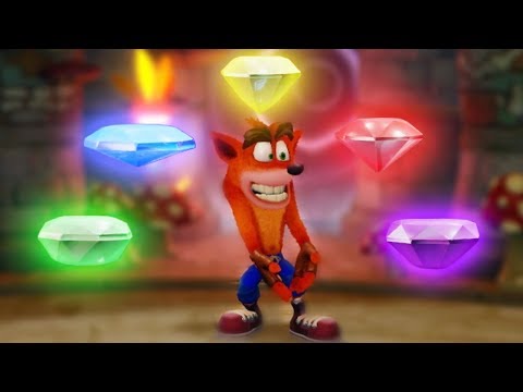 Crash Bandicoot 2: N. Sane Trilogy - All Color Gems | 1080p 60fps