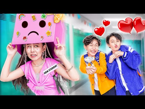 Nobody Has Seen My Real Face! Weird Newbie In the School