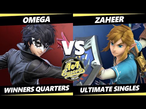 4o4 Smash Night 32 Winners Quarters - omega (Joker) Vs. Zaheer (Link) SSBU Ultimate Tournament