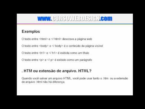 Curso Grátis de HTML - Aula 03 - Introdução ao HTML
