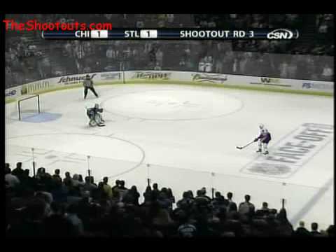 Chicago Blackhawks (3) @ St. Louis Blues (4) Shootout October 18, 2008