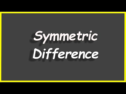 Python Programs 38 Symmetric Difference